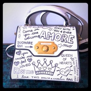 Dolce&Gabbana Graffiti Printed Welcome Satchel